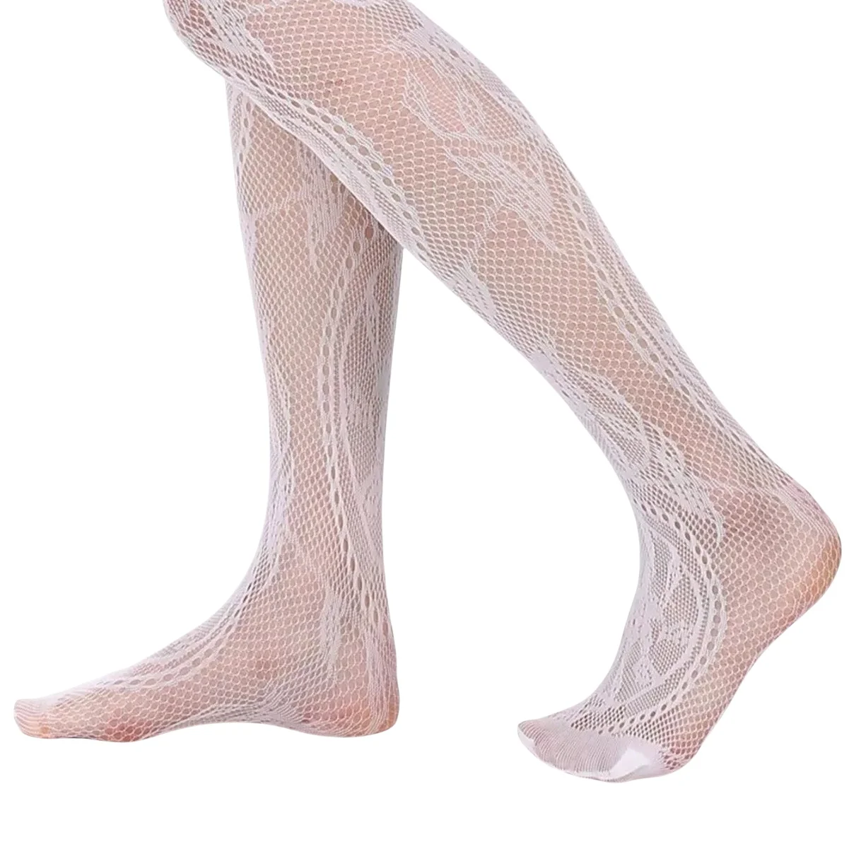 Women's Y2k Fishnet Styling Fashion Colored Tights One Size Purple Vine Gothic Carriage Wheel Patterned Tights Hosiery Stockings