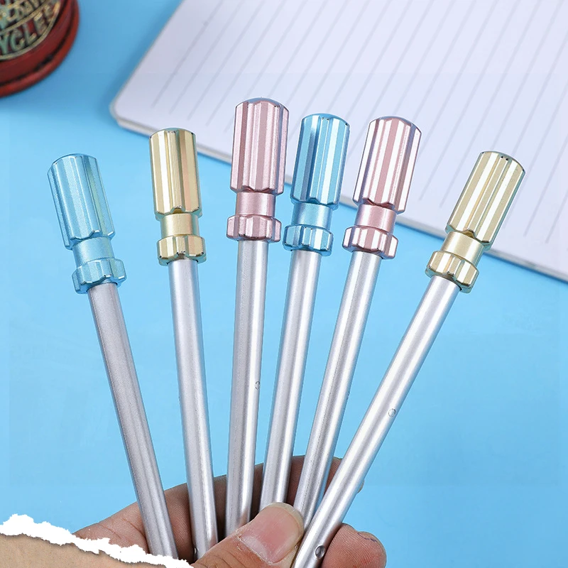24 Pcs Wrench Hammer Simulation Screwdriver Gel Pens Set Durable High-value Stationery Cute Creative Kids Office Supplies