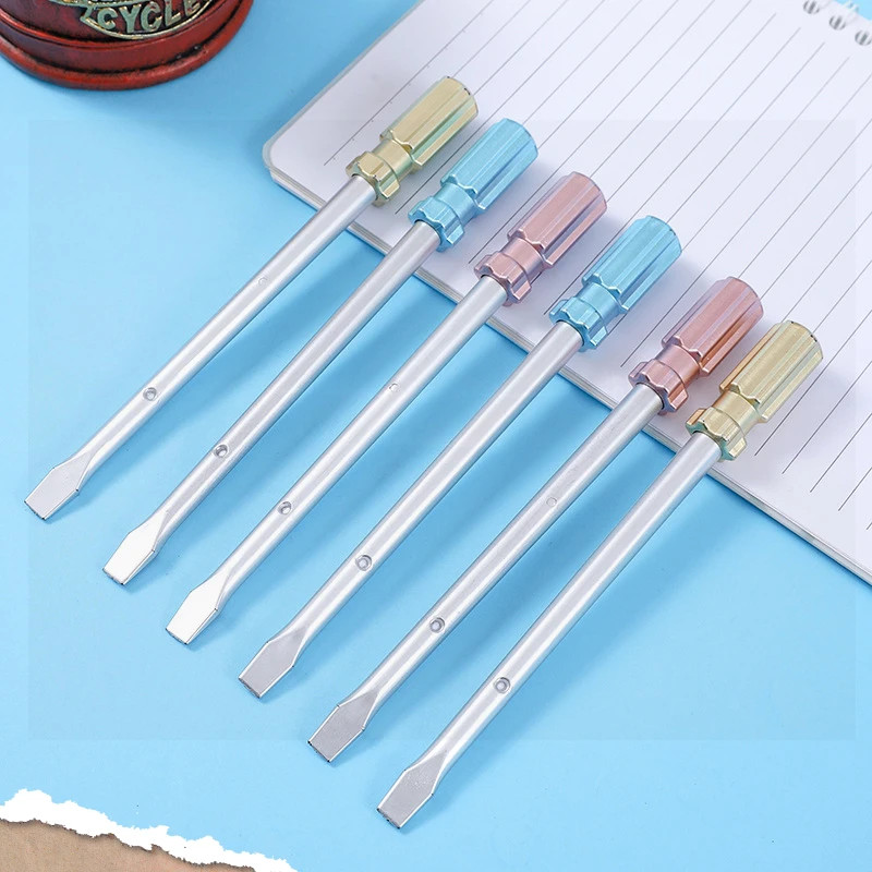 24 Pcs Wrench Hammer Simulation Screwdriver Gel Pens Set Durable High-value Stationery Cute Creative Kids Office Supplies