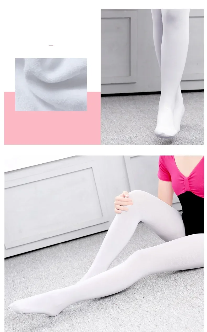 Girls Ballet Tights Dance Pantyhose Gymnastics Dance Stockings Microfiber Seamless Women Professional Dance Tights 80D 90D