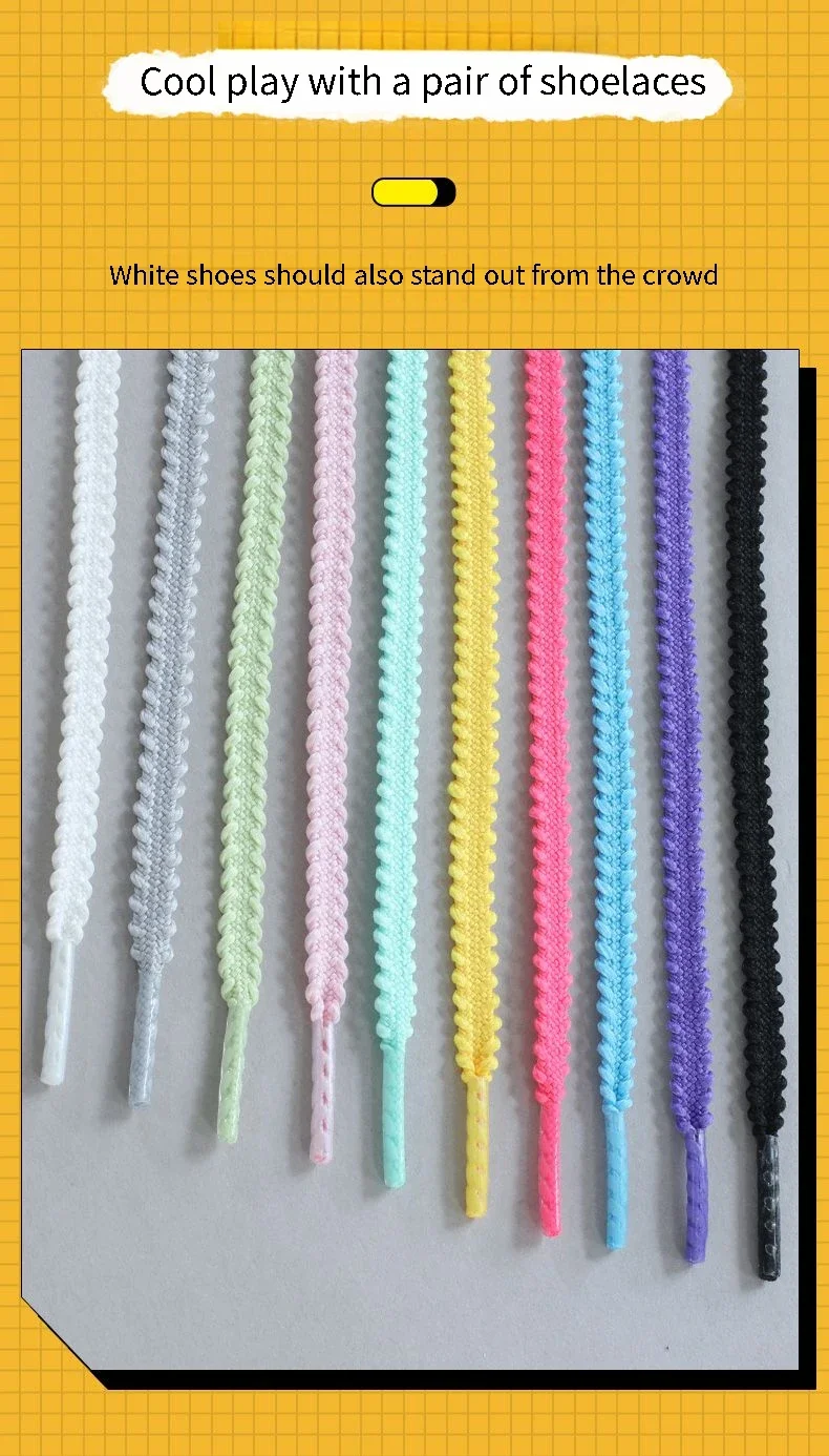 Fashion Rope Shoelace for Shoes New Casual Sneakers tennis Shoe Laces Flat Shoelaces 120/140/160CM Shoes Accessories 1Pair