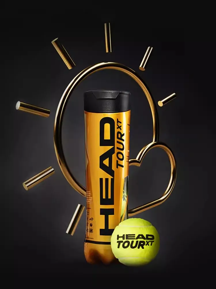HEAD Professional Tennis Balls Competition Training Tennis Balls High Elastic Resistance TOUR XT Tennis Ball 3 Pieces Per Can
