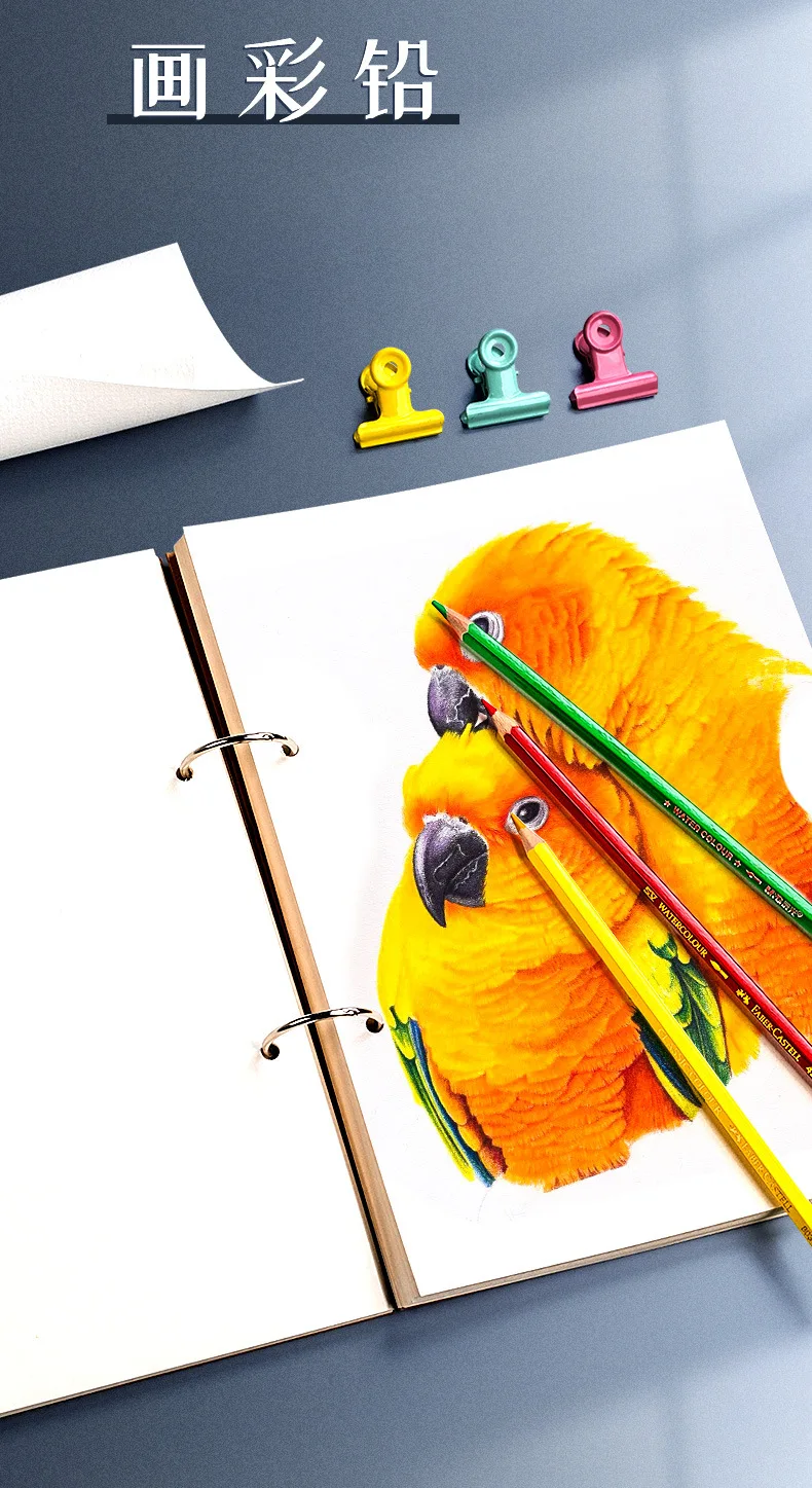 Professional Sketchbook A4 A5 16K 32K 8K Thick Loose-leaf Sketch Paper Notebook Art School Supplies Pencil Drawing Stationery