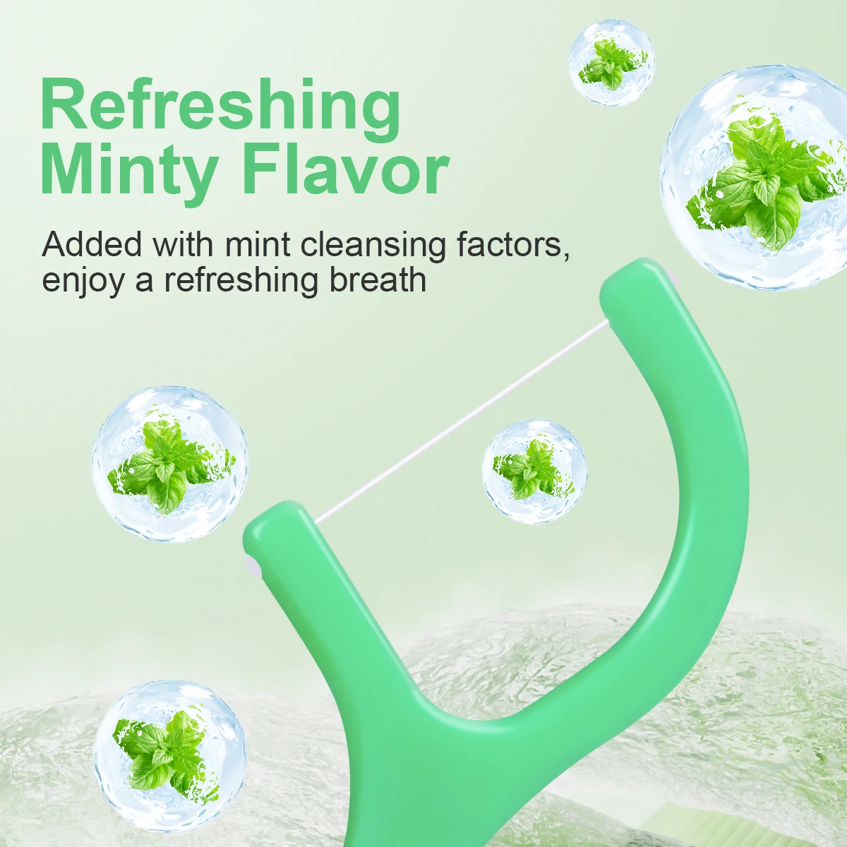 Mint Dental Floss Stick - Home Portable Disposable Care Dental Floss Stick - Oral Care - Deep Cleaning - Interdental Cleaning PR
