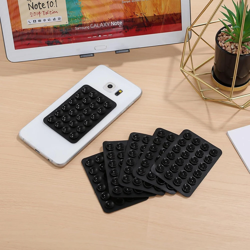 2pcsThickened Silicone Suction Cup 24 Square Suction Cups Mobile Phone Tablet Luggage Suction Cup Universal Charger Leather Case