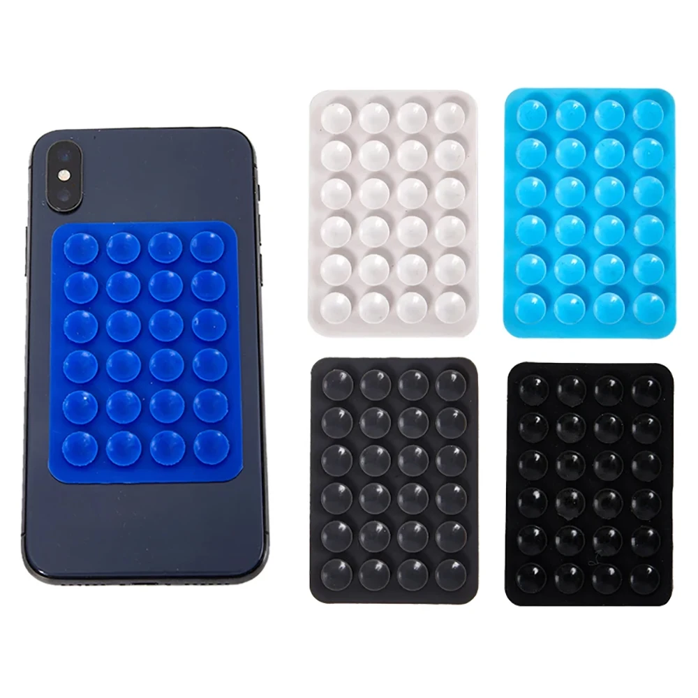 2pcsThickened Silicone Suction Cup 24 Square Suction Cups Mobile Phone Tablet Luggage Suction Cup Universal Charger Leather Case