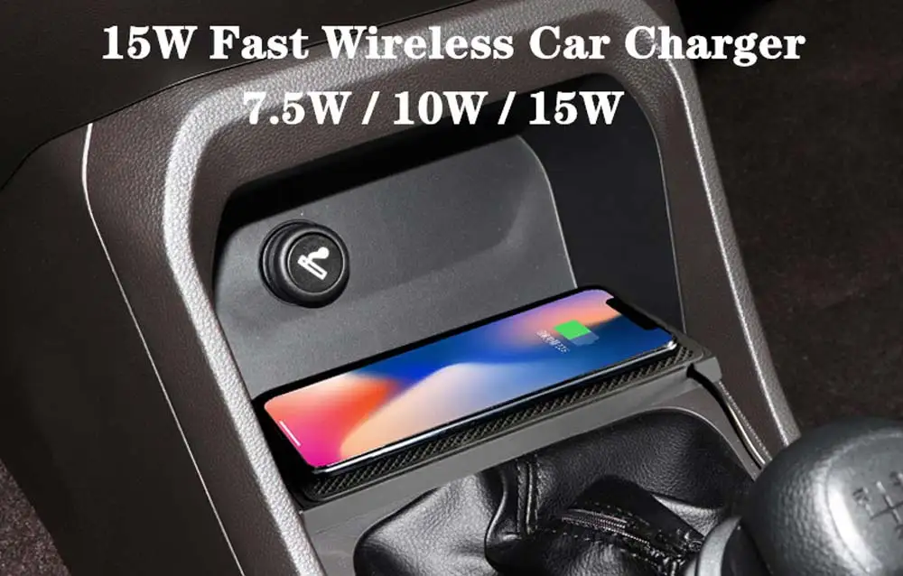 Car Wireless Charger Silicone Non-Slip Pad for iPhone 15 14 13 12 Samsung S24 S23 Xiaomi Car Phone Fast Induction Charging Pad
