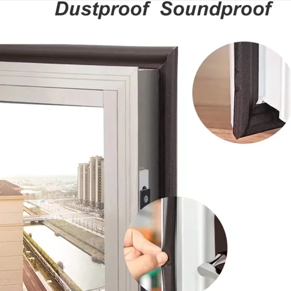 New 40M Acustic Foam Window Sealing Strip for Casement Window Seal Soundproof Foam S Weather Stripping Door Seal Gap Filler Tape