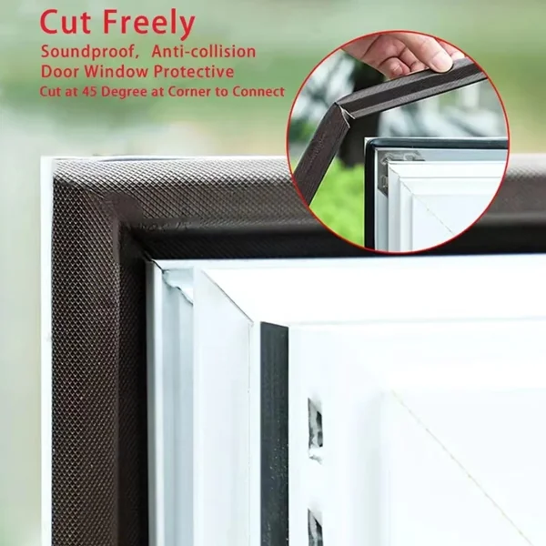 New 40M Acustic Foam Window Sealing Strip for Casement Window Seal Soundproof Foam S Weather Stripping Door Seal Gap Filler Tape