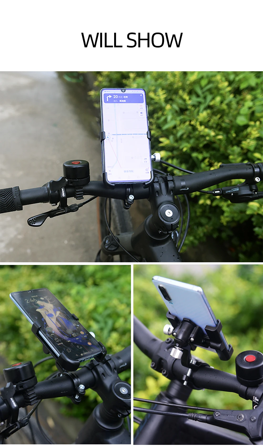ThinkRider Mountain bike road bike shooting mobile phone stand bicycle electric bike anti-vibration navigation special stand