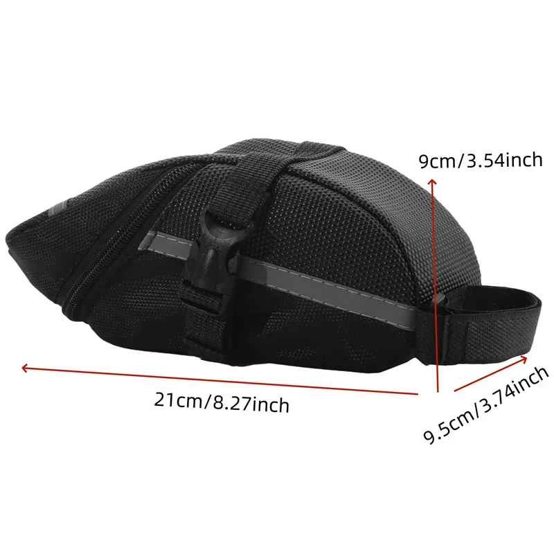 Nylon Bicycle Bag Waterproof Mountain Bike Saddle Storage Seat Rear Tool Pouch Outdoor Cycling Accessories