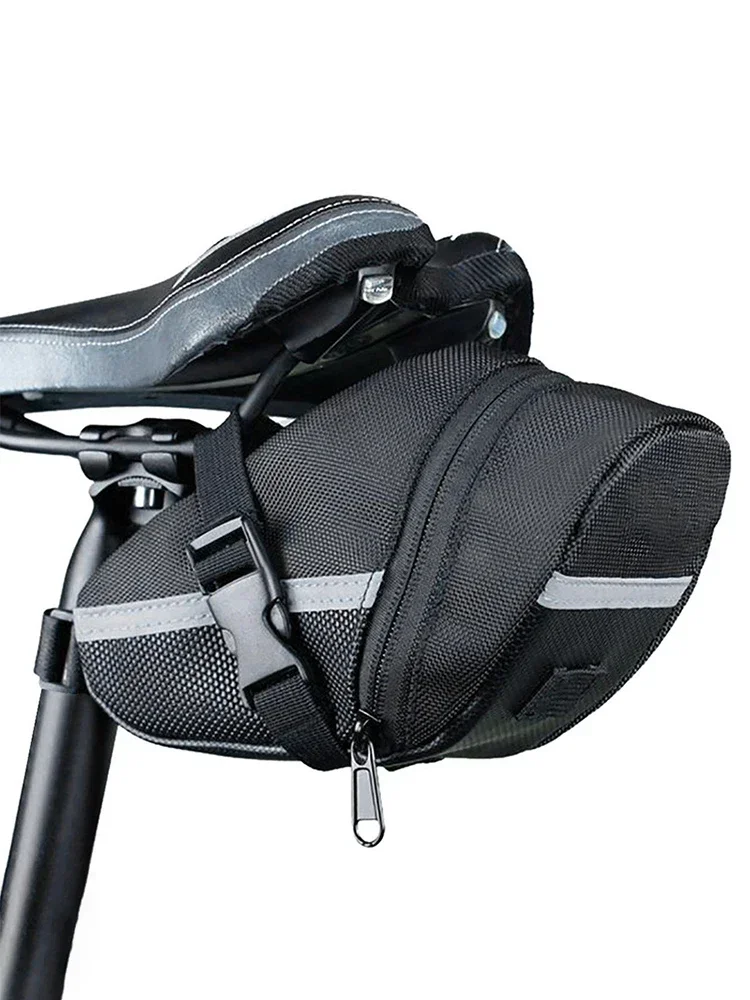 Nylon Bicycle Bag Waterproof Mountain Bike Saddle Storage Seat Rear Tool Pouch Outdoor Cycling Accessories
