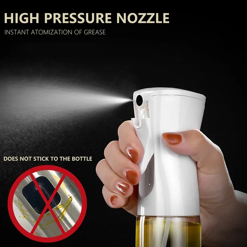 200/300/500ml Oil Spray Bottle BBQ Cooking Olive Oil Sprayer Plastic Baking Oil Spray Empty Bottle Vinegar Bottle Or  Oil brush