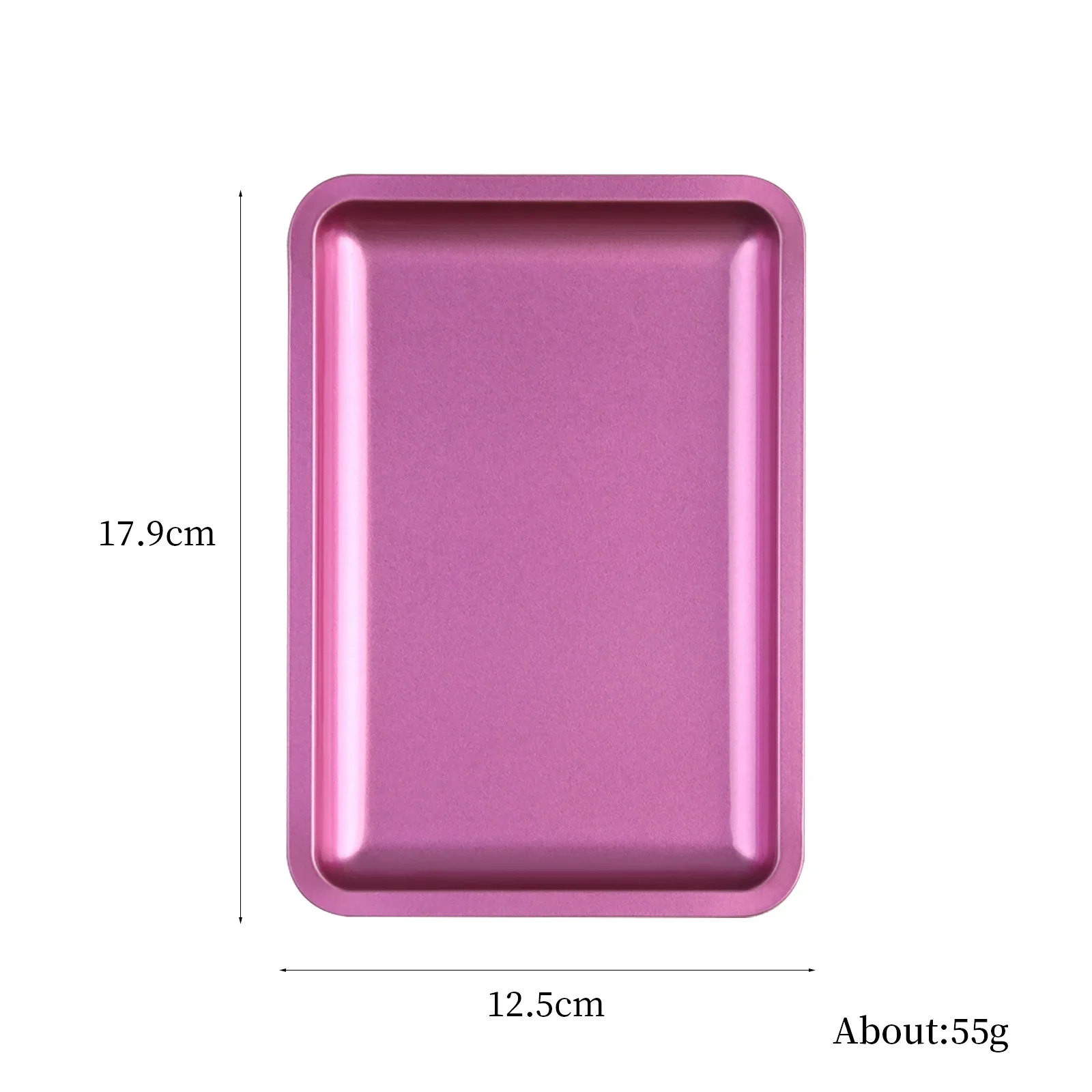Stainless Steel Cosmetic Storage Tray Manicure Nail Art Plate Tweezers Clippers Pen Container Square False Nails Dish Tools