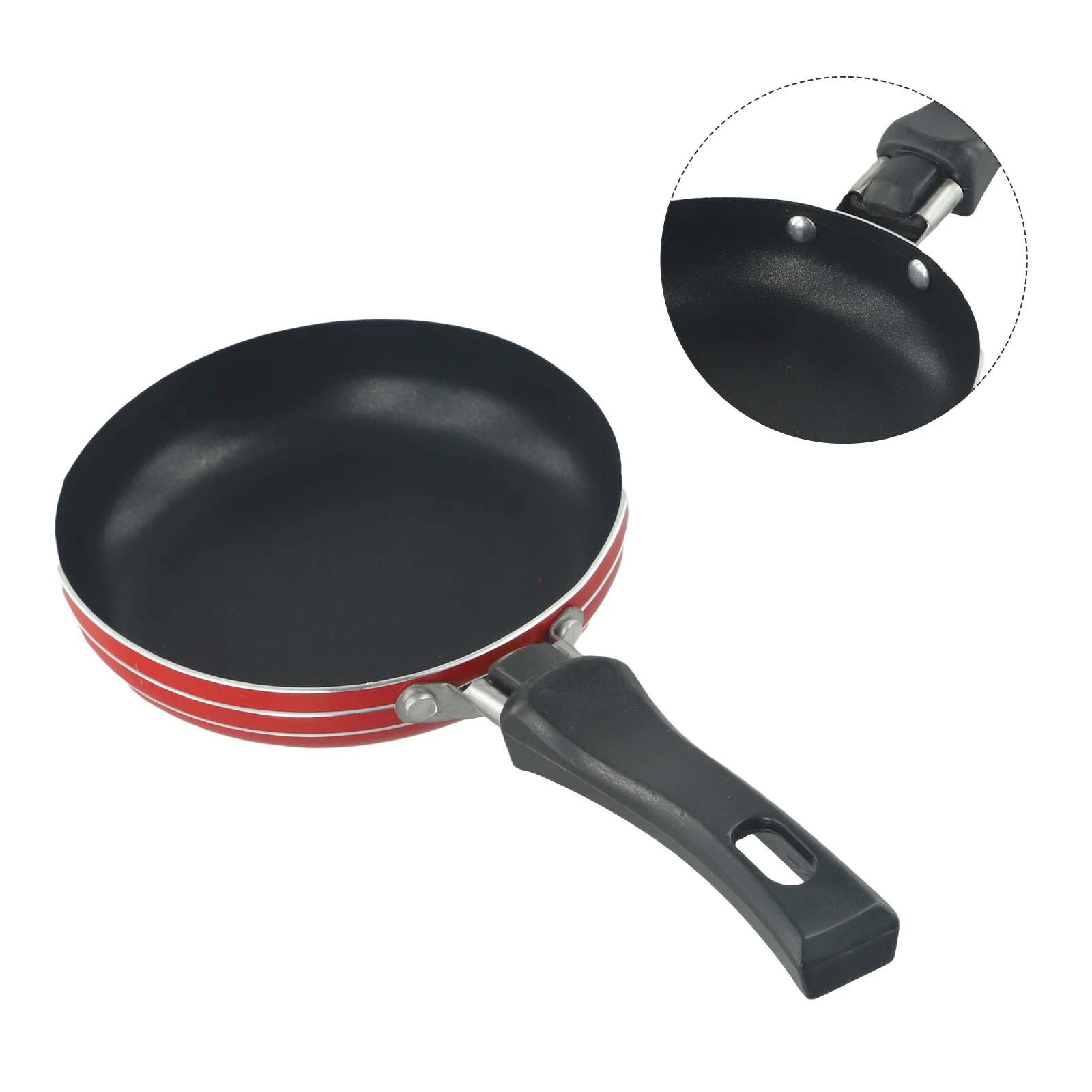 12cm/14cm/16cm Mini Frying Pan Non-Stick Steel Frypan Pot Saucepan For Cookware Kitchen Cookware Fry Eggs Tools Frying Pan