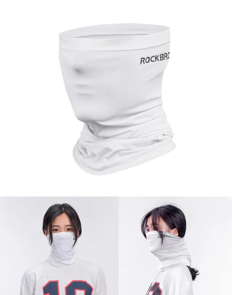 ROCKBROS Quick-Dry Cycling Face Mask Scarf Sun Protection Cycling Headwear Outdoor Sports Face Cover Breathable Bicycle Bandana