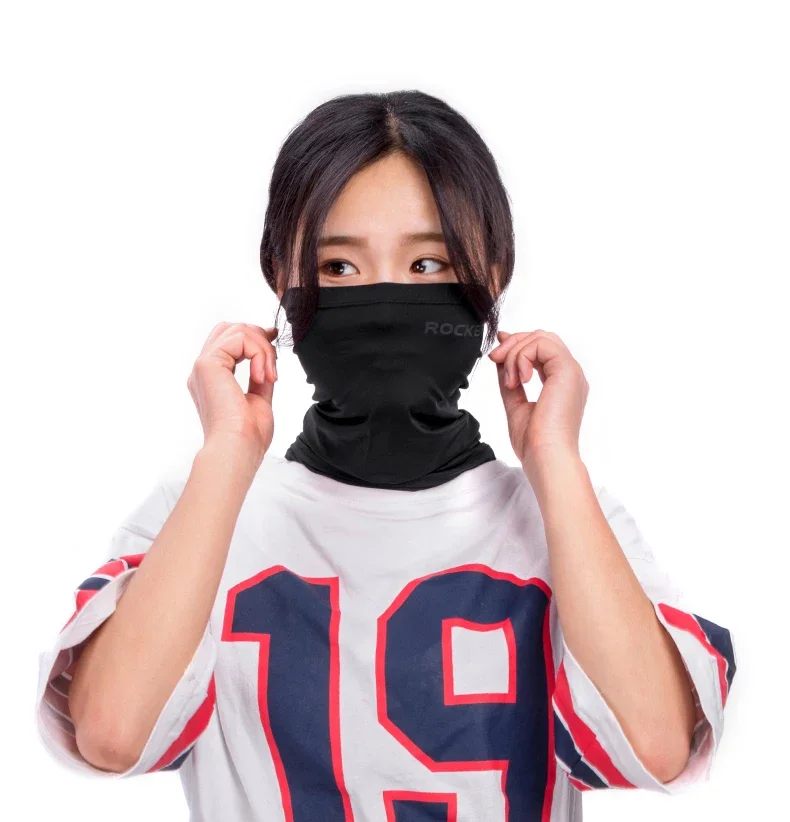 ROCKBROS Quick-Dry Cycling Face Mask Scarf Sun Protection Cycling Headwear Outdoor Sports Face Cover Breathable Bicycle Bandana