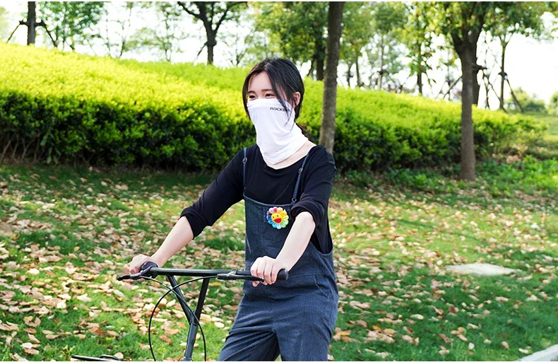ROCKBROS Quick-Dry Cycling Face Mask Scarf Sun Protection Cycling Headwear Outdoor Sports Face Cover Breathable Bicycle Bandana