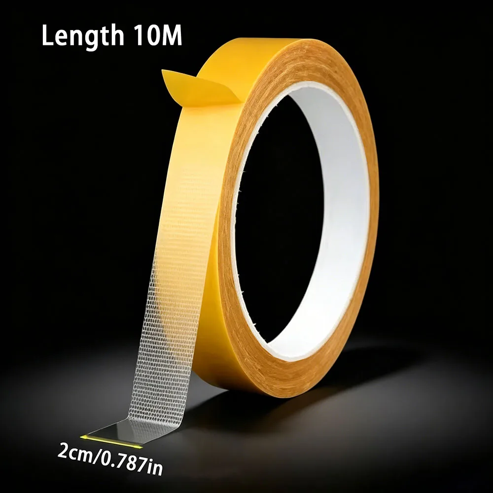 Super Thin Strong Fixation Double Sided Adhesive Tape Heavy Duty Translucent Mesh Waterproof Traceless Powerful Grid Carpet Tape