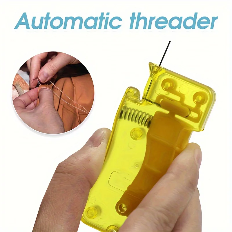 Automatic needle threader, DIY hand sewing needle threader, home crafts and sewing supplies