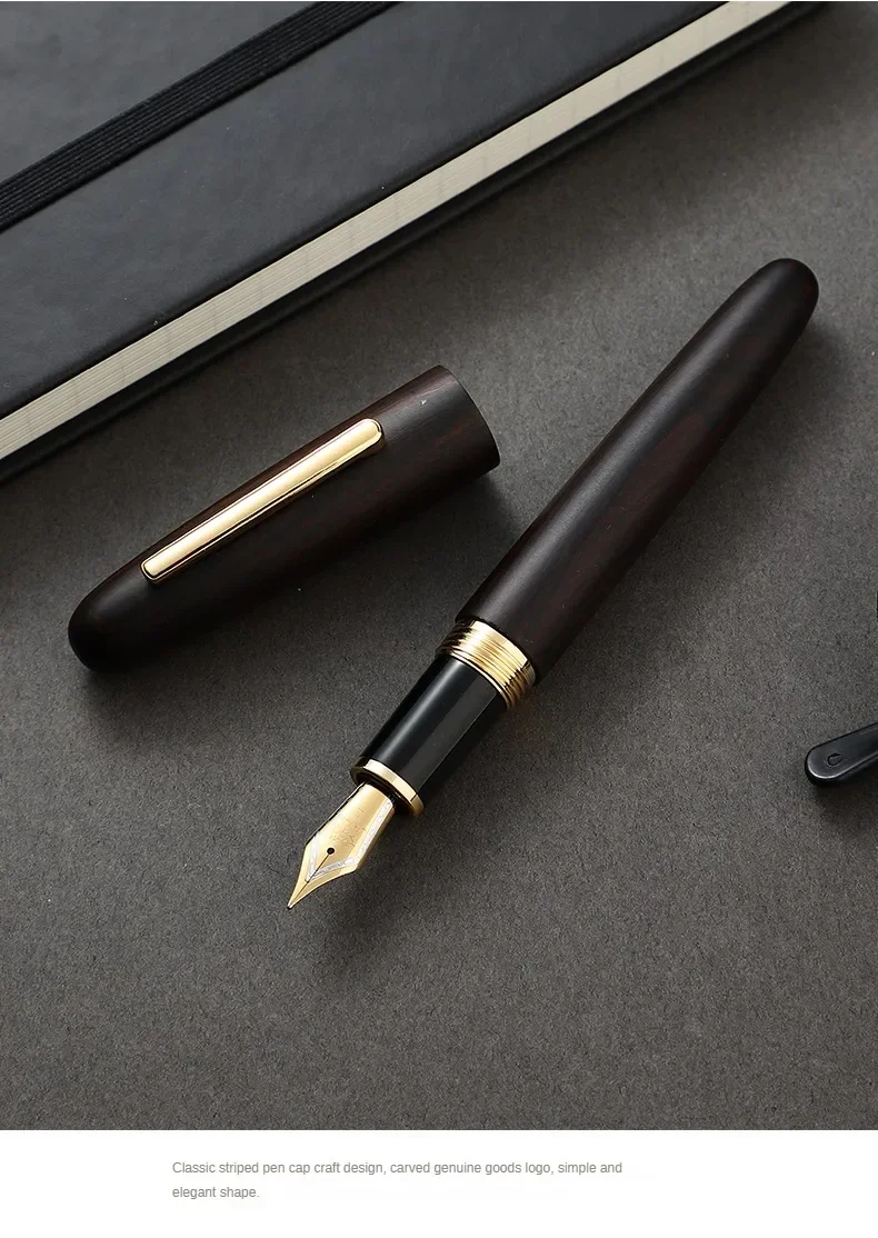 Jinhao 9056 Natural Wood Fountain Pen EF/M/F Extra Fine Nib Ink Pen Luxury Elegant Writing Pen Office School Supplies Stationery