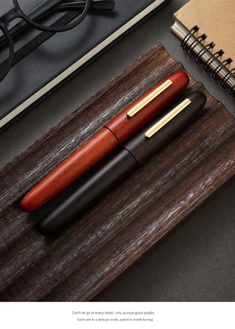 Jinhao 9056 Natural Wood Fountain Pen EF/M/F Extra Fine Nib Ink Pen Luxury Elegant Writing Pen Office School Supplies Stationery
