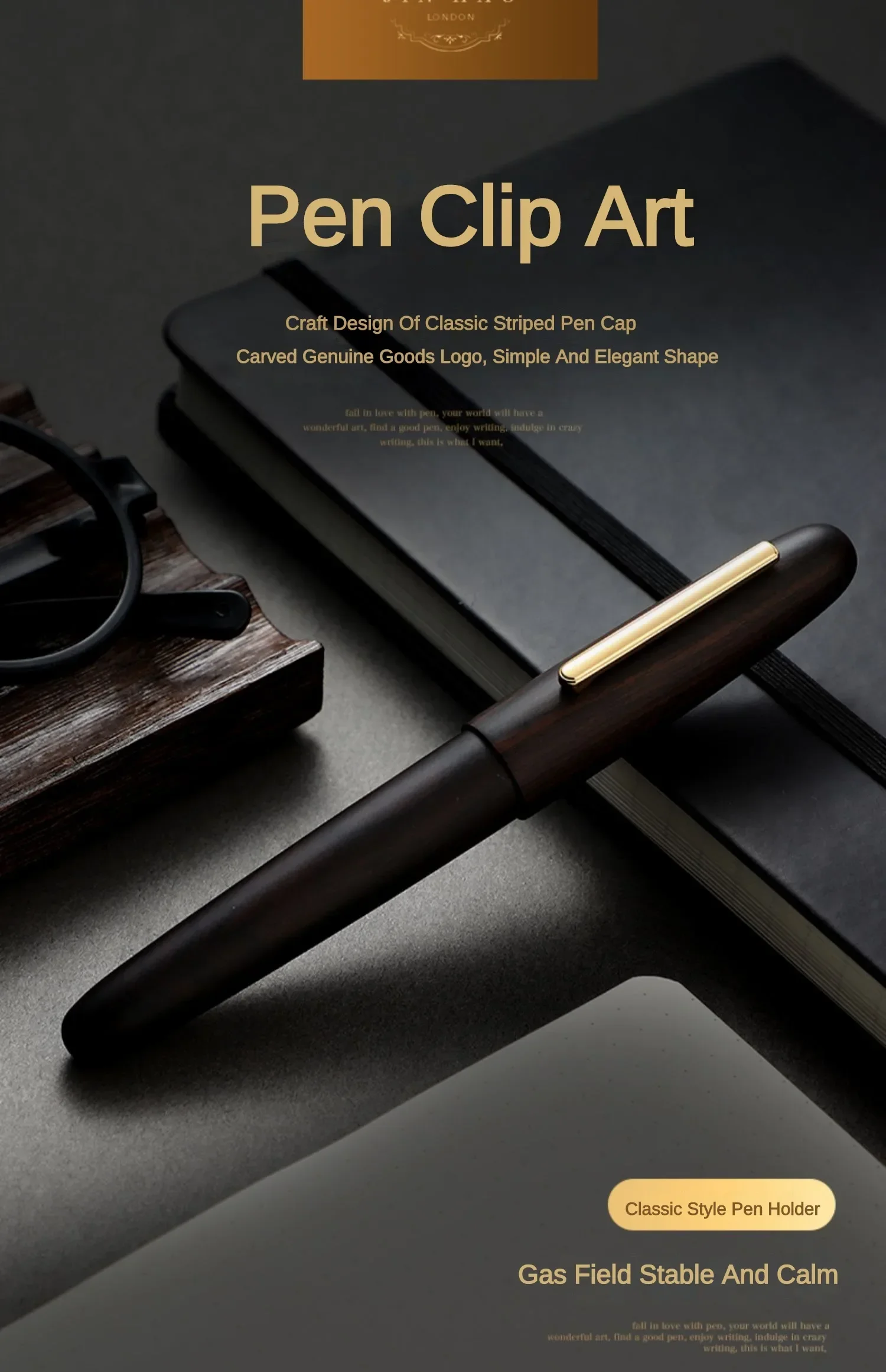 Jinhao 9056 Natural Wood Fountain Pen EF/M/F Extra Fine Nib Ink Pen Luxury Elegant Writing Pen Office School Supplies Stationery