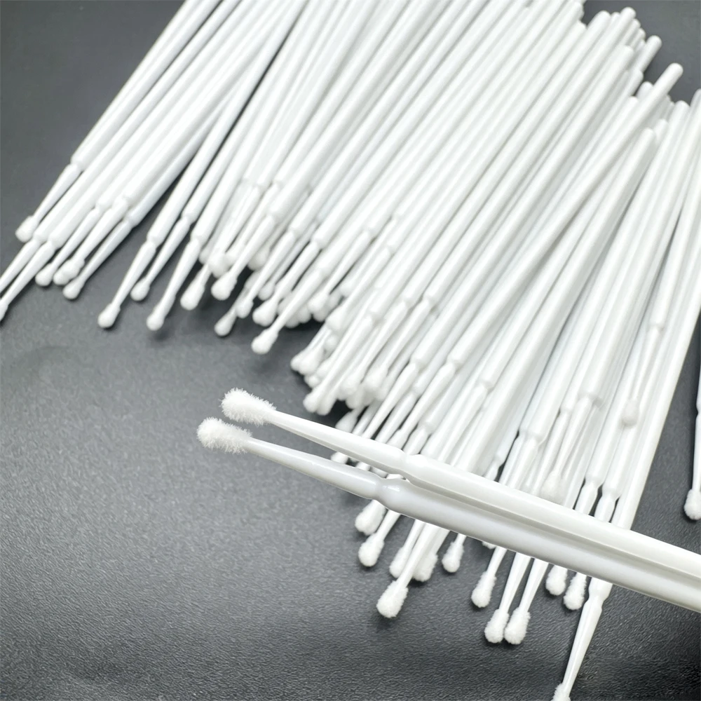 100Pcs Eyelash Cleaning Brush Lash Extension Micro Cotton Swab Individual Eyelashes Microbrush Beauty Makeup Clean Remover Tools