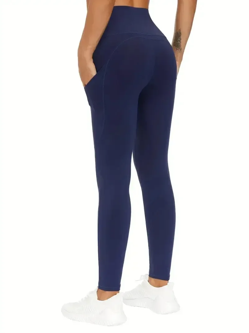 High Waist Yoga Leggings with Pocket Women Leggings Seamless Fitness High Elastic Fashion Hip Liftting Slim Gym Trainning Pants