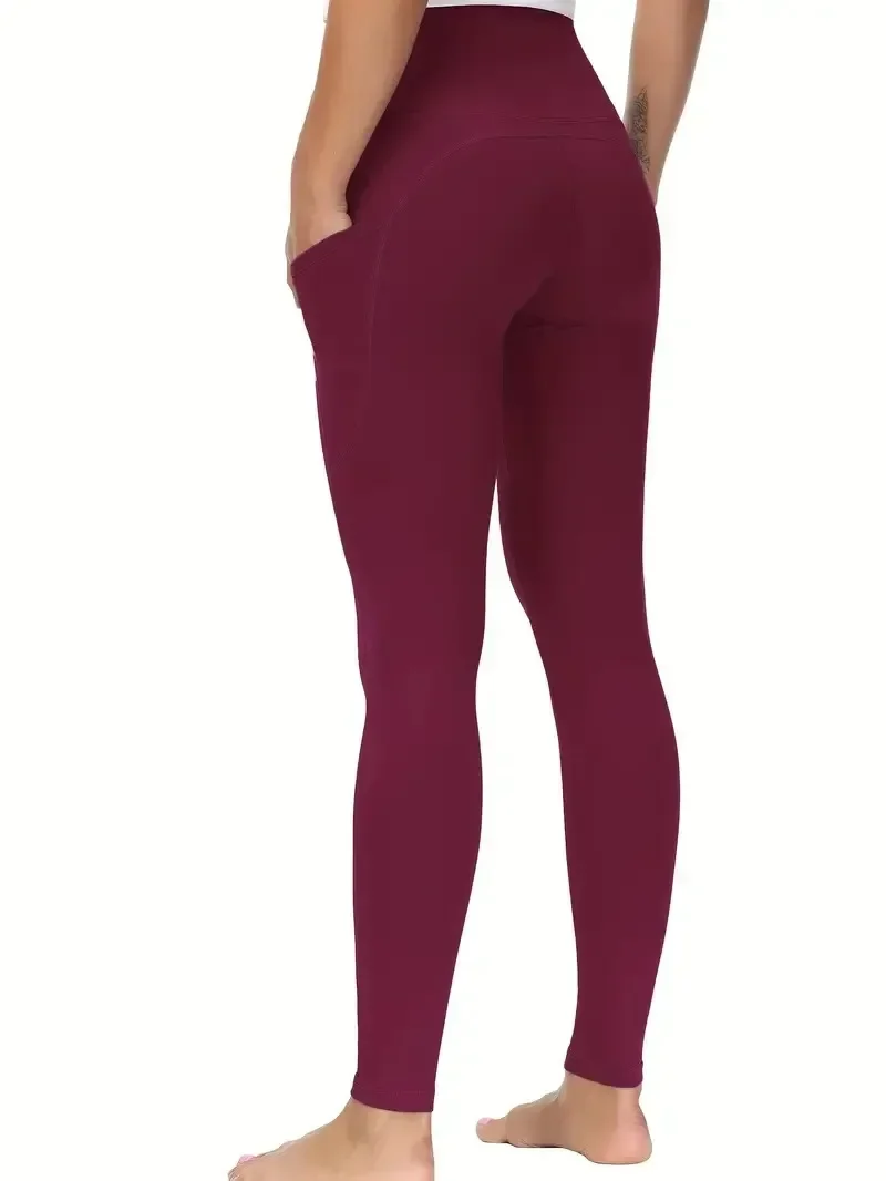 High Waist Yoga Leggings with Pocket Women Leggings Seamless Fitness High Elastic Fashion Hip Liftting Slim Gym Trainning Pants