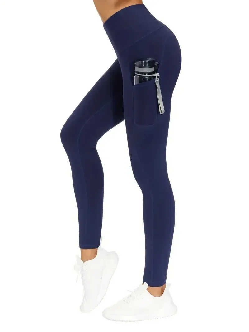 High Waist Yoga Leggings with Pocket Women Leggings Seamless Fitness High Elastic Fashion Hip Liftting Slim Gym Trainning Pants