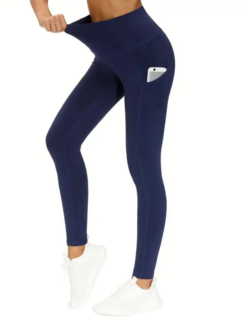 High Waist Yoga Leggings with Pocket Women Leggings Seamless Fitness High Elastic Fashion Hip Liftting Slim Gym Trainning Pants