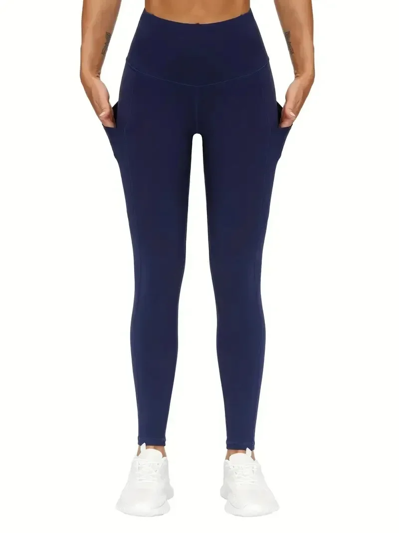 High Waist Yoga Leggings with Pocket Women Leggings Seamless Fitness High Elastic Fashion Hip Liftting Slim Gym Trainning Pants