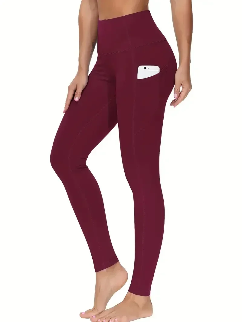 High Waist Yoga Leggings with Pocket Women Leggings Seamless Fitness High Elastic Fashion Hip Liftting Slim Gym Trainning Pants