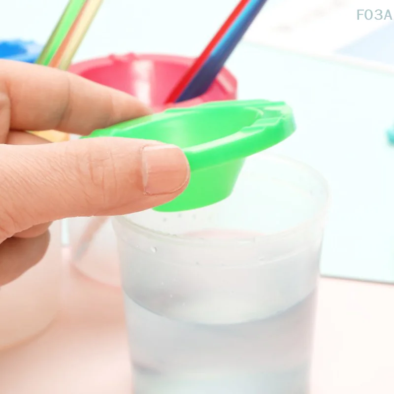 Multifunctional Pen Washing Bucket Watercolor Paint Painted Art Pen Washing Cup Plastic Transparent Painting Pen Washing Cup