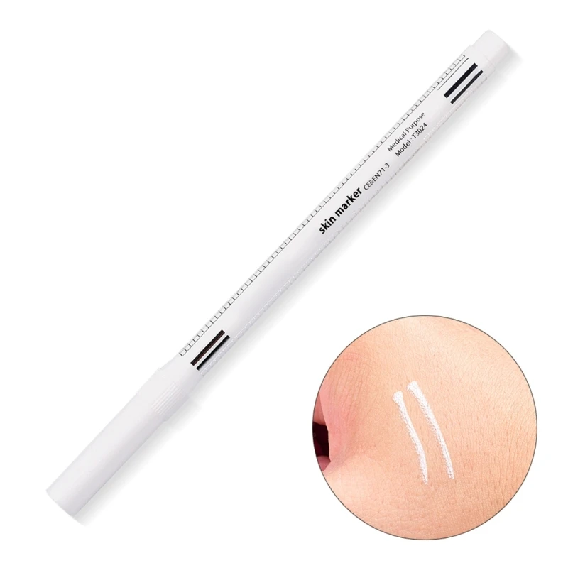 10x Skin Marking Pen White Surgical Skin Marker Waterproof Positioning Pen Makeup Position Mark Tools for Lip Drawing