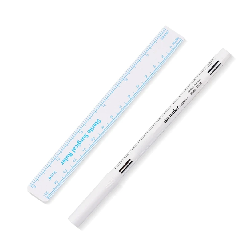 10x Skin Marking Pen White Surgical Skin Marker Waterproof Positioning Pen Makeup Position Mark Tools for Lip Drawing