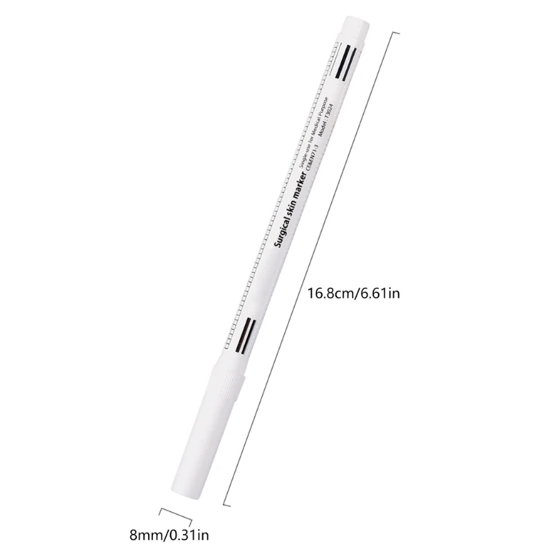 10x Skin Marking Pen White Surgical Skin Marker Waterproof Positioning Pen Makeup Position Mark Tools for Lip Drawing