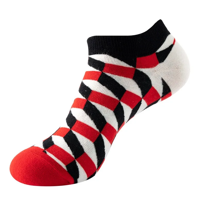 1 Pair Cotton Funny Cartoon Oil Painting Fruit Food Woman Short Happy Socks  Casual Breathable Ladies Girls Harajuku Ankle Sox