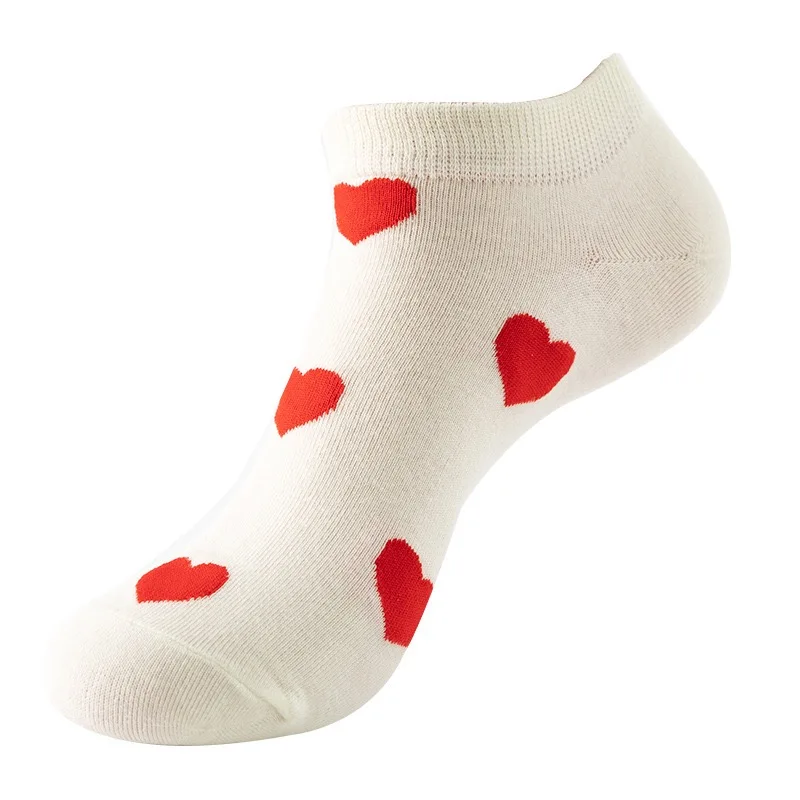1 Pair Cotton Funny Cartoon Oil Painting Fruit Food Woman Short Happy Socks  Casual Breathable Ladies Girls Harajuku Ankle Sox