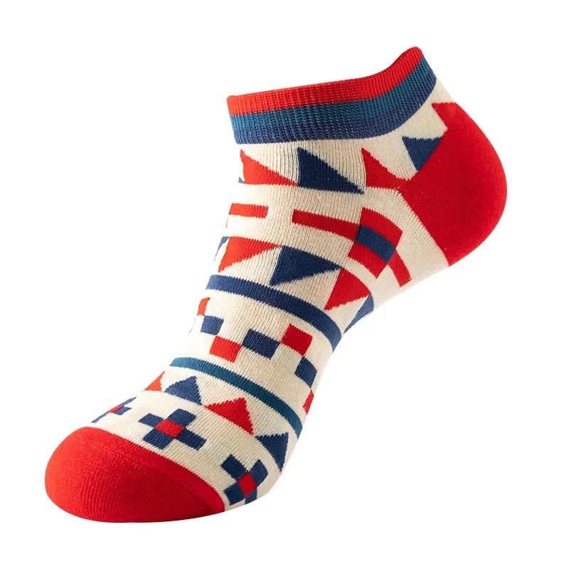 1 Pair Cotton Funny Cartoon Oil Painting Fruit Food Woman Short Happy Socks  Casual Breathable Ladies Girls Harajuku Ankle Sox