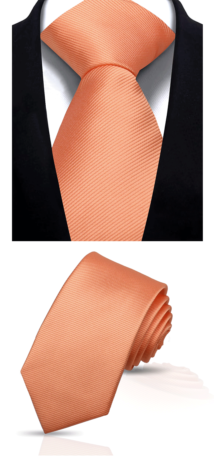 Solid Tie 7.5cm Necktie For Men Fashion Wedding Ties Slim Blue Gray Classic Neckties Men Business Jacquard Woven Classic Gravats