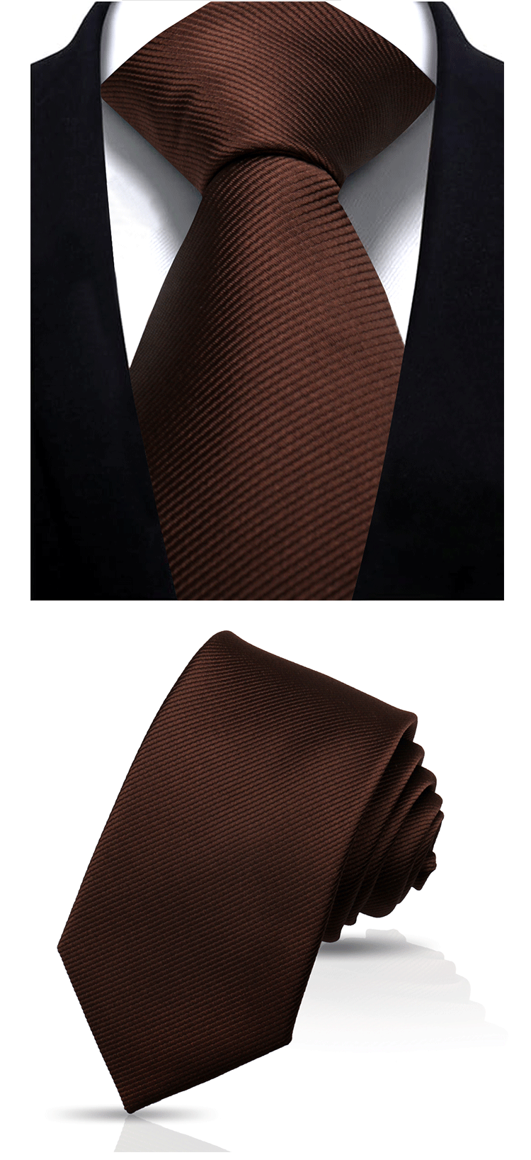 Solid Tie 7.5cm Necktie For Men Fashion Wedding Ties Slim Blue Gray Classic Neckties Men Business Jacquard Woven Classic Gravats