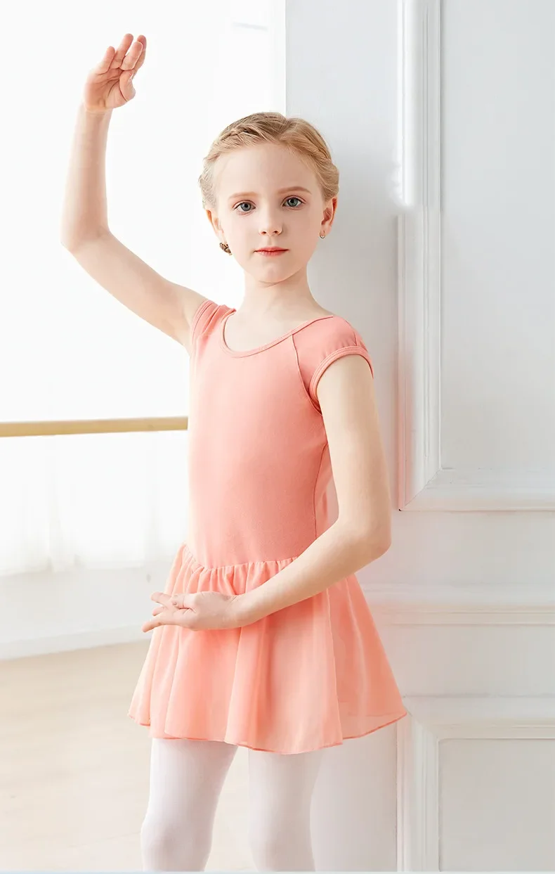 Girls Ballet Dress Dance Leotards Kids Gymnastics Leotard Sleeveless Ballet Tutu Ballerina Swimwear Training Dance Bodysuits