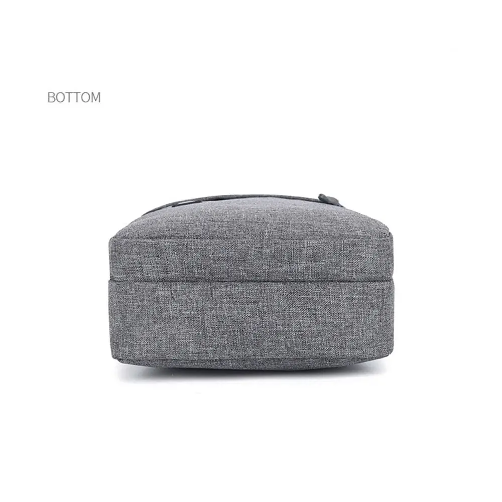 Men Phone Bag Crossbody Bag Fashion Shoulder Bags Mini Male Chest Pack Canvas Travel Clutch Bag Simple Black Packet