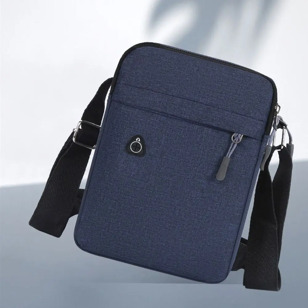 Men Phone Bag Crossbody Bag Fashion Shoulder Bags Mini Male Chest Pack Canvas Travel Clutch Bag Simple Black Packet