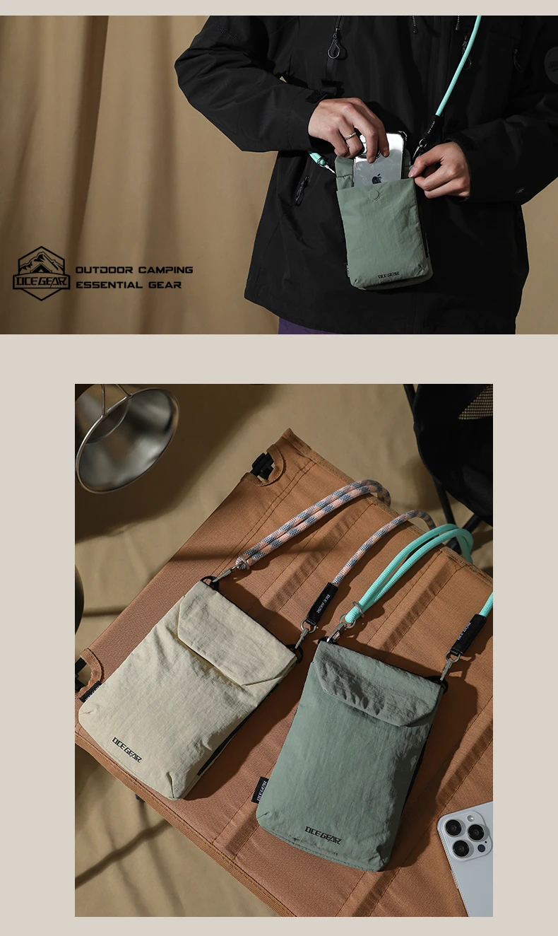 OCEGEAR Mini Crossbody Bag Men Women Casual Phone Bag Travel Small Shoulder Bag Male Light Sling Bag Chest Pack Messenger Bags