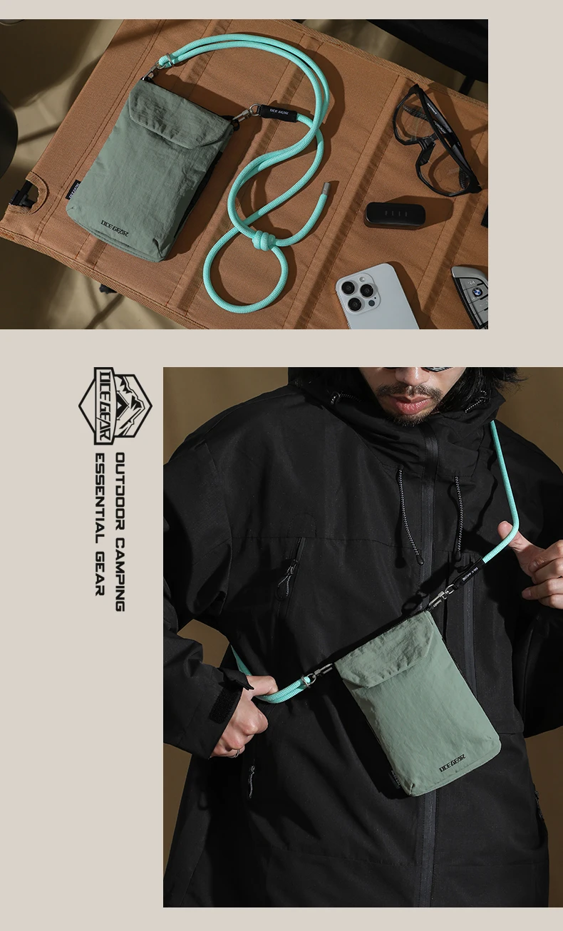 OCEGEAR Mini Crossbody Bag Men Women Casual Phone Bag Travel Small Shoulder Bag Male Light Sling Bag Chest Pack Messenger Bags