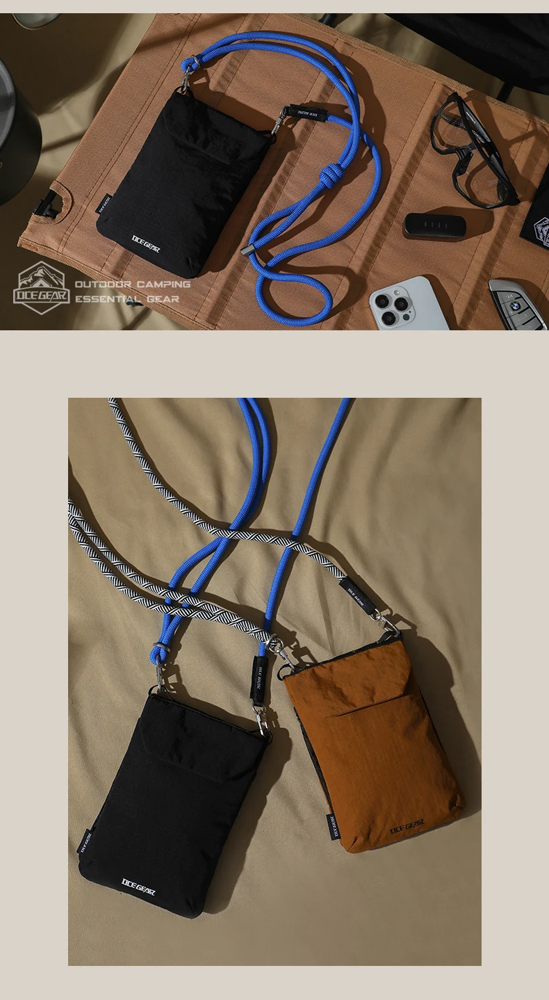 OCEGEAR Mini Crossbody Bag Men Women Casual Phone Bag Travel Small Shoulder Bag Male Light Sling Bag Chest Pack Messenger Bags