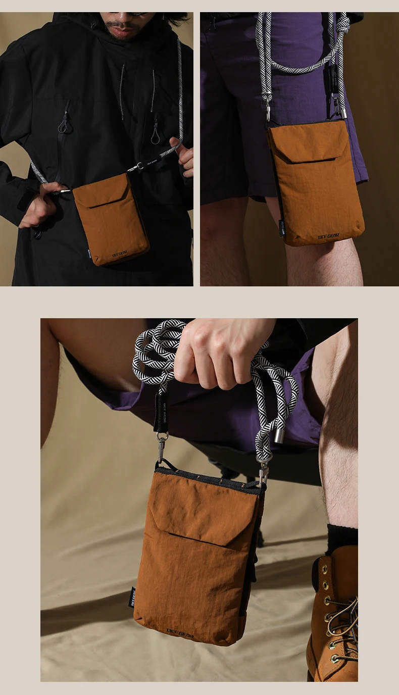 OCEGEAR Mini Crossbody Bag Men Women Casual Phone Bag Travel Small Shoulder Bag Male Light Sling Bag Chest Pack Messenger Bags